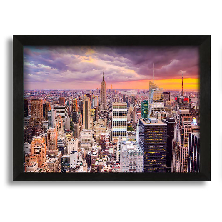 Latitude Run Storm Skies Over Nyc Picture Frame Photograph on Canvas